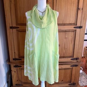 Match Point Lime Green Lightweight Button-Up Shirt